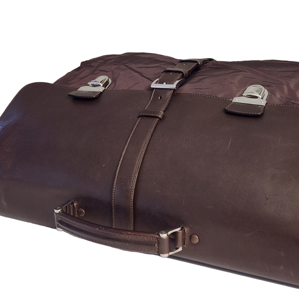 PRADA TESSUTO NYLON AND LEATHER BRIEFCASE DOCUMENT TRAVEL WEEKENDER BAG - Picture 9 of 15